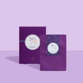 Toi:L Extra Silky Foot Mask Glove 5 Pairs, Premium Foot Care Treatment, Intensive Moisturizing, Nourishing, Repairing for the dry & rough damaged foot (Guerande salt+Sweet almond oil)