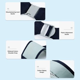Baby Sling Baby Carrier for Newborns from Birth, Multifunctional Baby Carrier, Adjustable Buckles, Soft and Breathable, Baby Carrier for up to 20 kg, for Babies from 0 to 36 Months