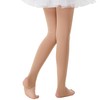 Frola Girls' Ultra Soft Stirrup Dance Tights,Suntan,4-6 Years