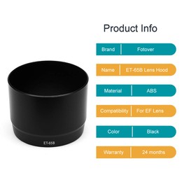 Fotover ET-65B Lens Hood Replacement Sun Shade for Canon EF 70-300mm f/4.5-5.6 DO IS USM & EF 70-300mm f/4.5-5.6 IS USM lenses