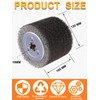 SHITIME 4.7" x 4" Stainless Steel Wire Brush Drum Surface