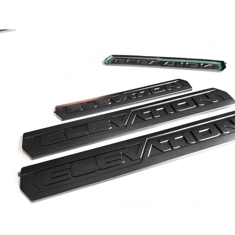 3Pcs Elevation Emblem Door Rear Badges Nameplate Sticker Replacement for