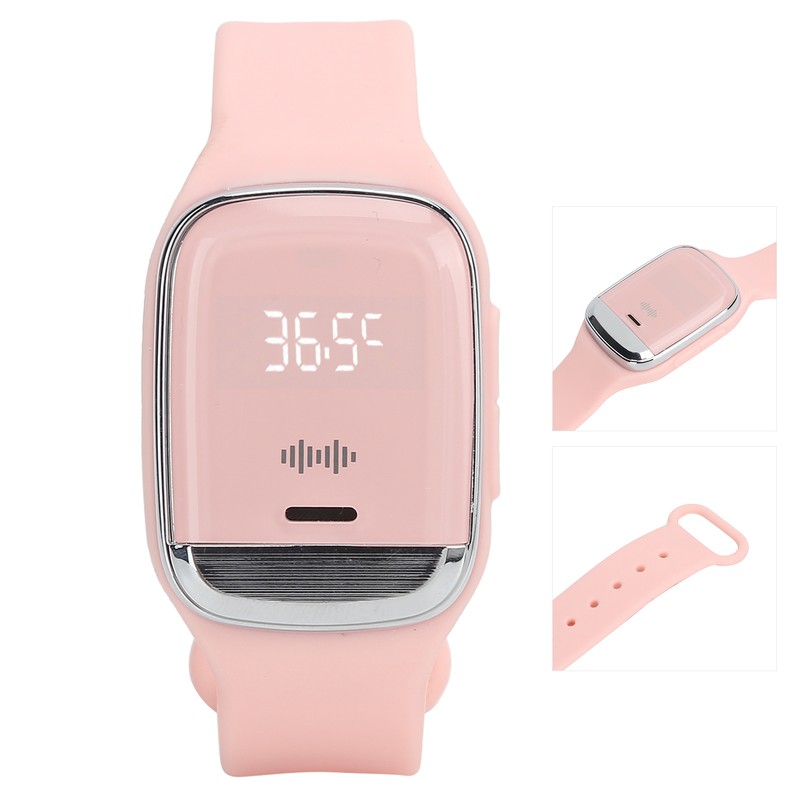 Outdoor Ultrasonic Mosquitoes Repeller Bracelet Portable Electronic Repellent WatchPink