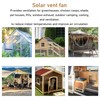 Solar Exhaust Fan 100W Solar Panel with 13.5inch Fan Waterproof