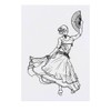 'Flamenco Dancer' Temporary Tattoo - Water Resistant, Skin-Safe, Non-Toxic Transfer