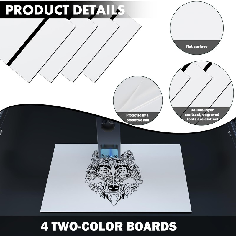 Longer Engraving Double Color Acrylic Sheet for Interior Signs, Badges.