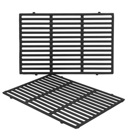 Leship Leship 18.75" Grates Replace for Weber Genesis II 300 & II LX 300 Series Grills, Genesis II E/S 310 315 325 330 335, Cast Iron Grill Grates Replacement for Weber 66095 66805 (18.75" x 13.25")
