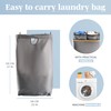 LONBET Laundry Basket with Lid, Made from Breathable Fabric |