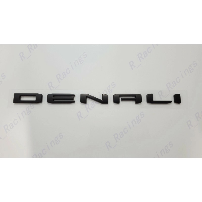 GMC 1pc Matte Black Rear DENALI Emblems Letters Fit 2021-2023