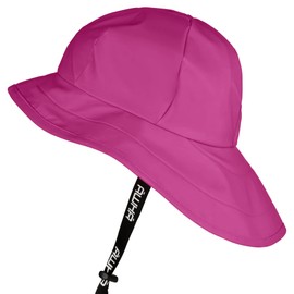 AWHA Souwester, Rain Hat Pink/Unisex - Waterproof Cap with Wide Brim and Earflaps
