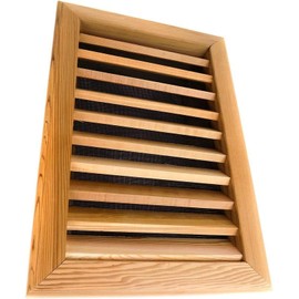 Miller Shingle Rectangle Clear Cedar Vent, Recessed Mount - 12 inch x 18 inch