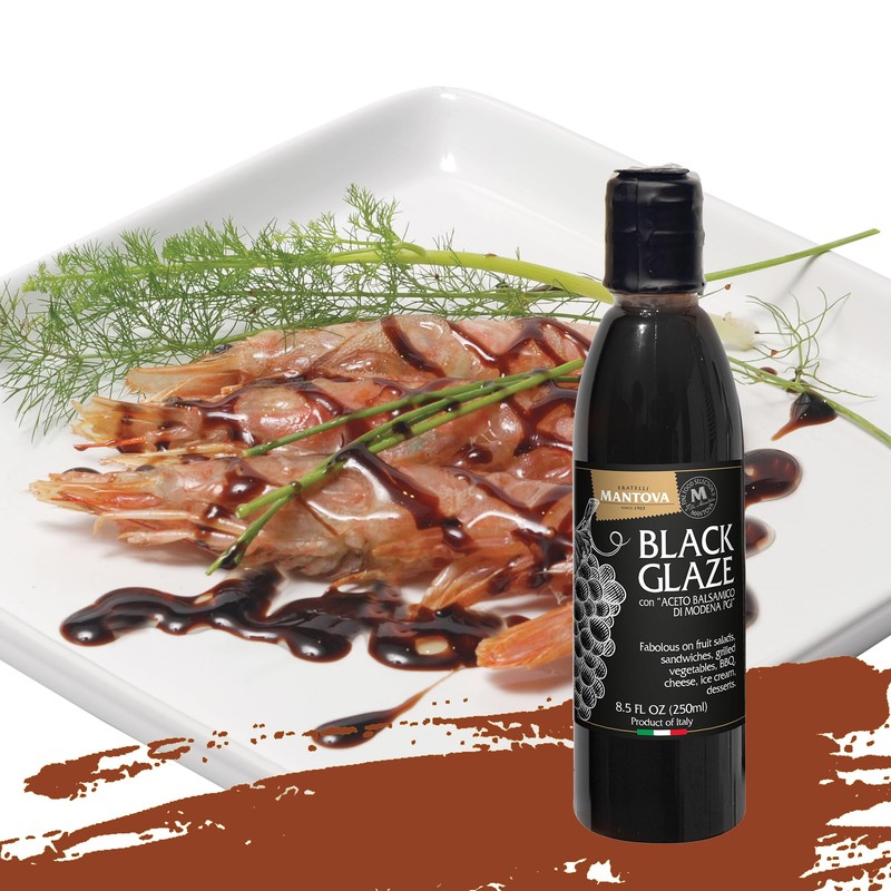 Mantova Balsamic Vinegar Glaze of Modena PGI, Perfect for Ice