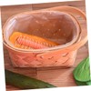Ciieeo 1 PC Portable Handmade Bamboo Woven Flower Basket with