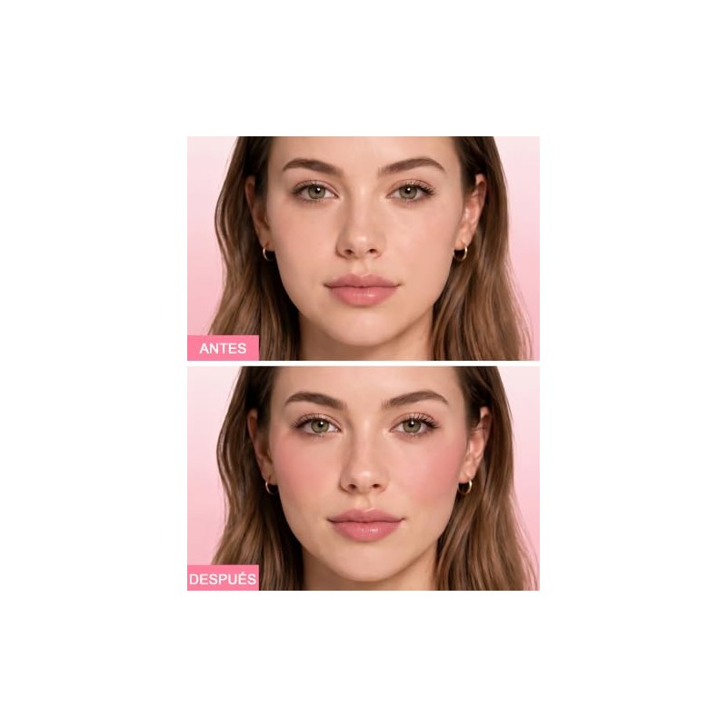 Erinde 3 tonos Cosmetics Powder Blush Palette Mate,01