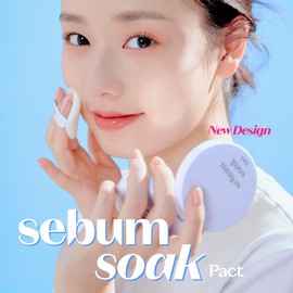 ETUDE Sebum Soak Powder 5g | Oil Control Makeup Powder with Matte Finish & Soft Skin Effect | Long-Lasting Flawless Makeup