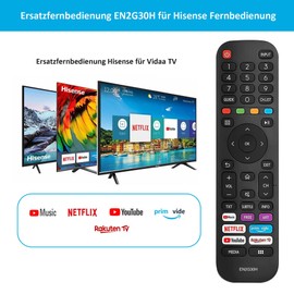 MYHGRC Replacement Remote Control Hisense EN2G30H for Hisense Remote Control VIDAA TV 43A7300F 50A7340F - No Setup Required Hisense Remote Control