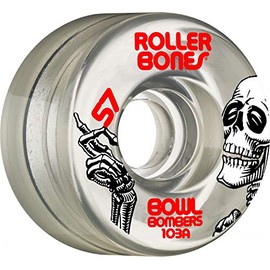RollerBones Bowl Bombers 57mm 103A Clear Quad Wheels 8 pk