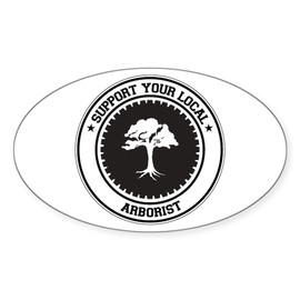 CafePress Support Arborist Oval Sticker Oval Car Bumper Sticker