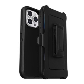Defender Case for 16 PRO MAX Triple Layer Defense for 16 PRO MAX Case Defender SCREENLESS Edition Belt Clip with Port Protection Black