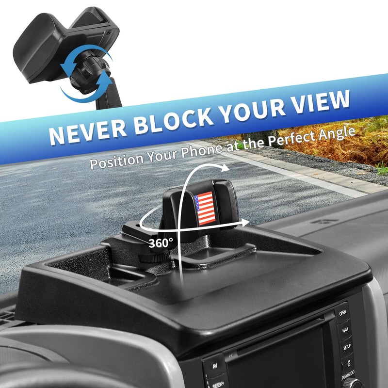 SQQP Multi-Mount Metal Road Dash Cell Phone Holder Fit for