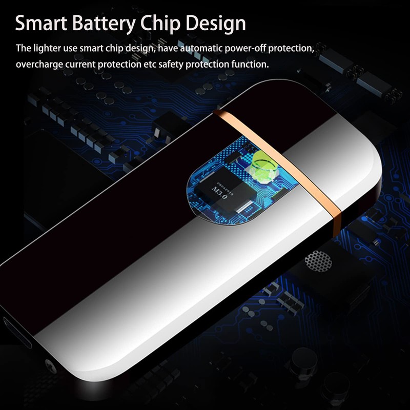 Electronic Lighter, Smart Electric Lighter, Mini USB Rechargeable Lighter Touch