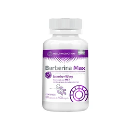 Berberina Max 440 mg MCT - Suplemento Natural con Berberina Aristata - Triglicéridos de Cadena Media - 60 Cápsulas