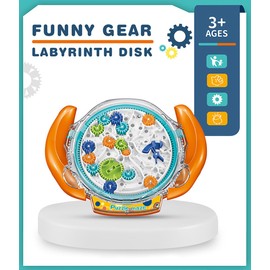 The Ultimate Mind Puzzles for kids,3D Maze Game Brain Teasers Puzzle Ball Game for 4-10 Old Kids Toys Challenges Game Lover Tiny Ball Anxiety Relief Toys for All Age Gifts (Orange)