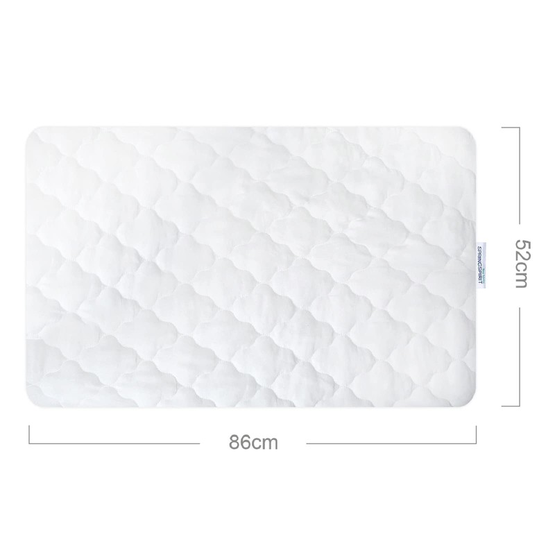 Waterproof Mattress Protector, Quilted Bedside Crib Mattress Cover(86x52cm), Fits for