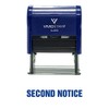Second Notice Self Inking Rubber Stamp (Black Ink) - Medium
