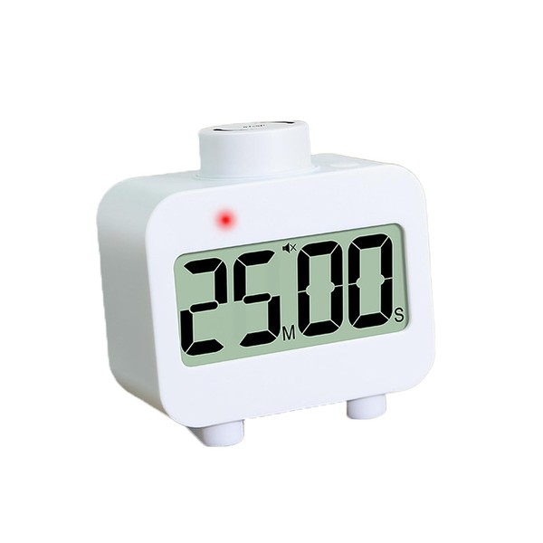 Timer, Study Kitchen Timer, Cooking, One-Button Knob, Easy Operation, Countdown/Count-Up,