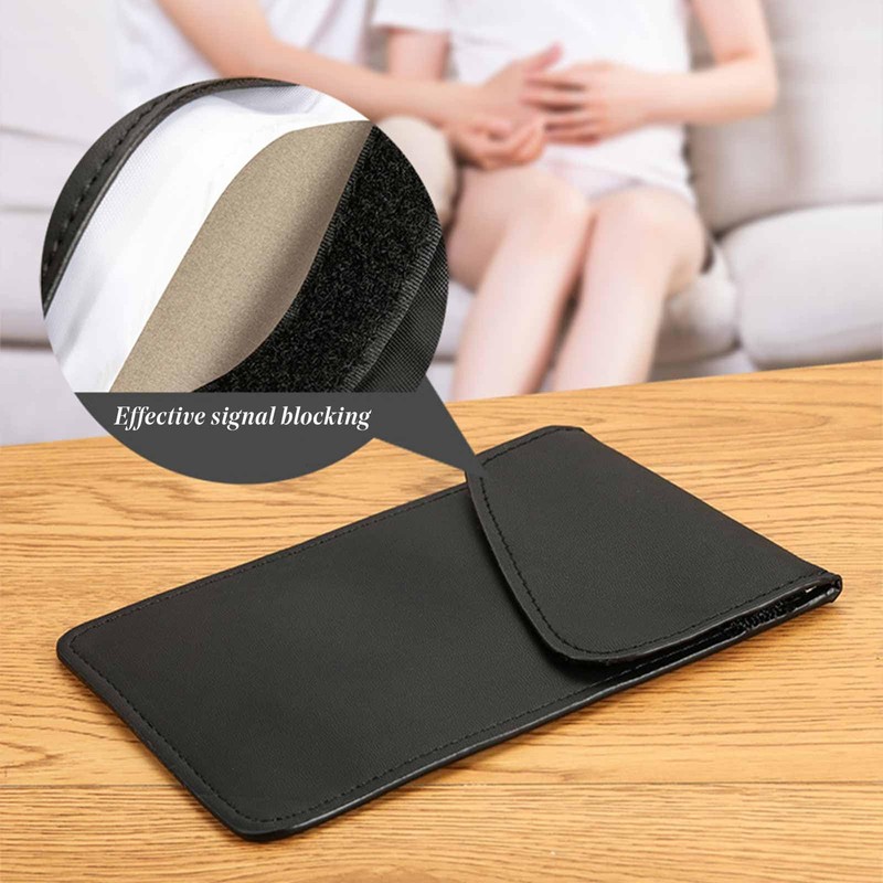 Faraday Car Key Case Leather Key Case for Blocking RFID