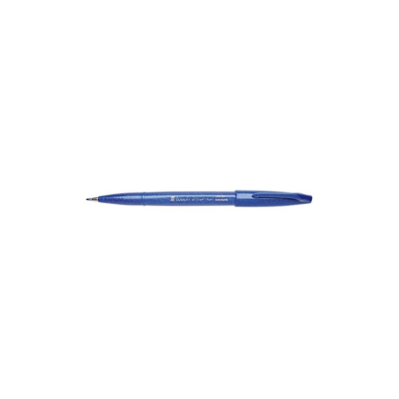 Pentel Brush Sign Pen, Fibre-Tip Pen, Brush-Like Tip, SES15C-12