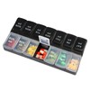 Weekly Pill Organizer with Am/Pm Compartments, Tablet Storage Box, Travel