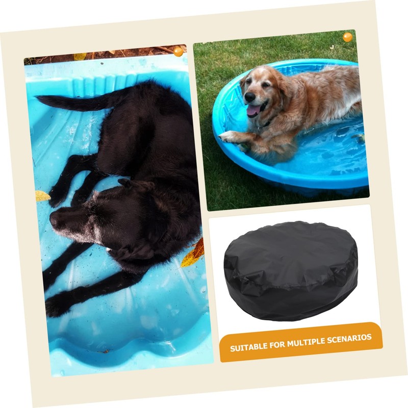 BESPORTBLE Outdoor Round Pool Cover Foldable Bath Pool Protector Solar