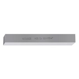 Accusize Industrial Tools 1/2 x 1/2 x 4 in. (Width by Height by Oal) Hss+5% M35 Cobalt Lathe Tool Bit, 5095-0032