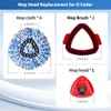 9-Pack Mop Head Replacements for ocedar, 1 Washable Floor Head