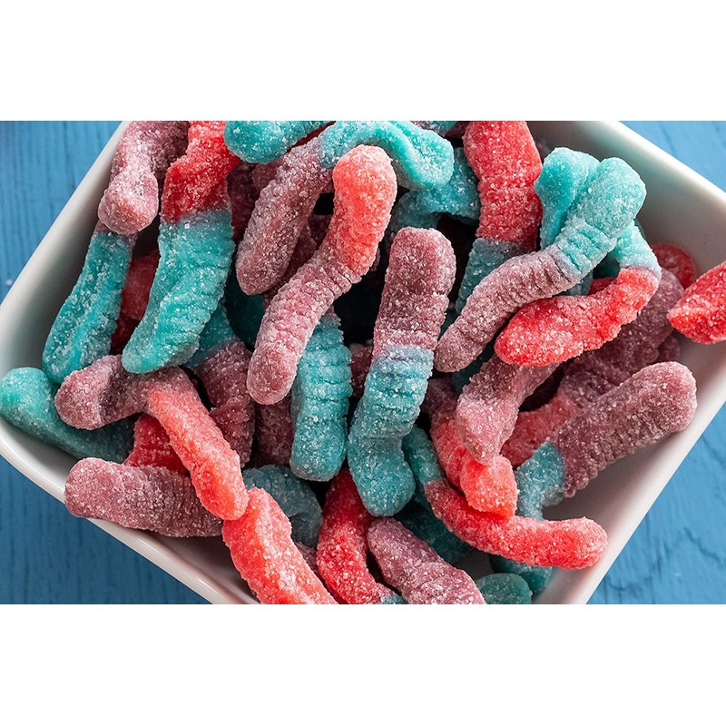 Trolli Sour Brite Crawlers Gummy Candy, Very Berry Flavor, 28.8