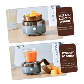 ABOOFAN Lámparas Aromáticas Calentador De Velas Quemador Eléctrico De Cera Perfumada Calentador De Cera Perfumada Quemador De Cera Estilo Europeo Cerámica Fundidor De Cera