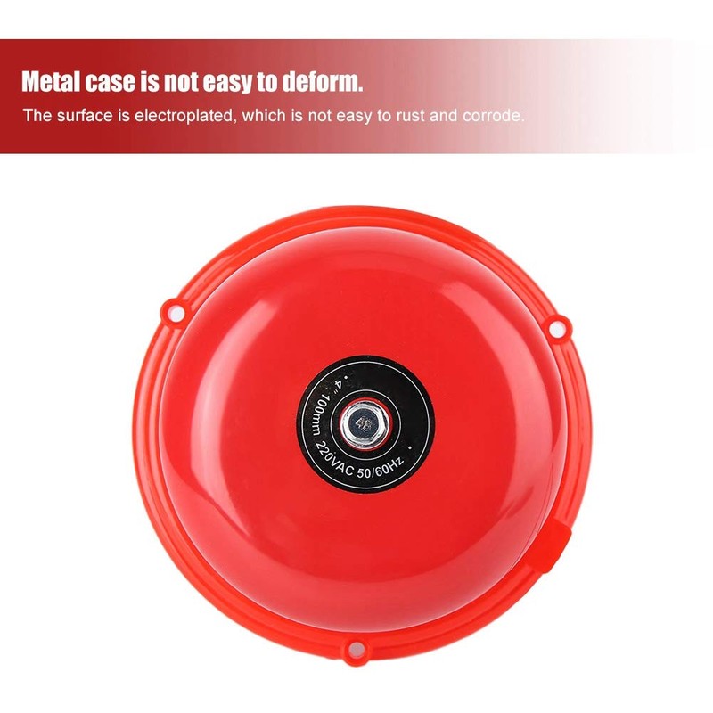 Sonew 4 Inch Fire Alarm Bell, 100 dB Metal Fire