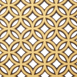 DII DII Rubber Doormats Collection All Weather, 18x30, Gold Double Ring