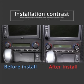 CSKT2022 3 x Black Alloy Console A/C Panel volume knob ring Trim For Corvette C6 2007-13