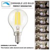 CTKcom G45 4W Candelabra LED Bulbs Dimmable(4 Pack)- E14 Base