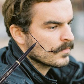 SAFIGLE 6pcs Beard Filler Pen Kit Barber Pencils Beard Pencil Filler for Men Tracing Pen Shaping Tools