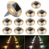 VOLISUN Solar Driveway Lights Dock Deck Lights 12 Pack,2 Colors