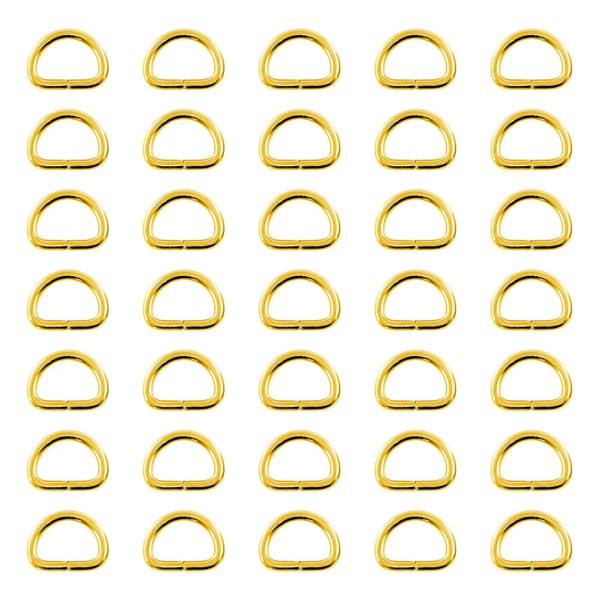Swpeet 150Pcs 5/8 Inch - 15mm Gold Multi-Purpose Metal D