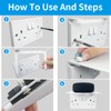 Double Socket Speaker Shelf, Outlet Shelf Wall Holder for Kitchen
