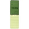 Kombat UK Mini Waterproof Notepad, Olive Green