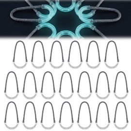 Glow in The Dark Zipper Pulls 20Pcs, Replacement Zipper Pulls, Self-Illuminated Zippers Extenders for Luggage, Backpacks, Jackets & Gear
