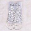 AJ DEFIRO 6 Pair Bronze Hoop Earring Set Stainless stud