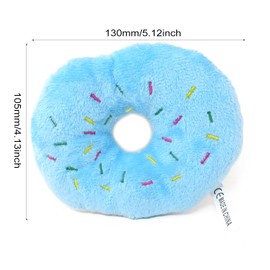 HONBAY 3PCS Donut Shape Plush Cat Catnip Toys Kitten Interactive Pillows Cat Gifts for Cat Lovers